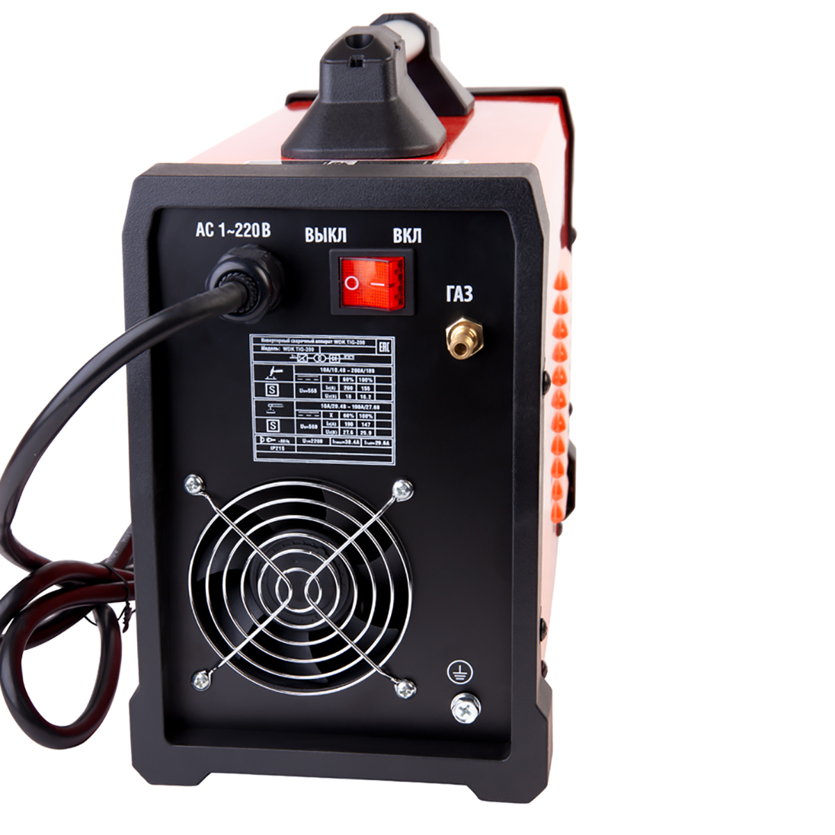 WDK TIG-200 ��������� ������������� ������, 180A, TIG/MMA