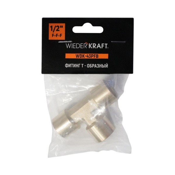 WDK-43PFB ������ T - ��������, ������ 1/2" PT,  F-F-F (����������), ������